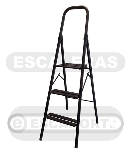 [4110-03] Escalera metálica tubular con plataforma 3=0,75-1,25m