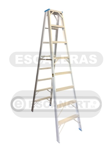 [2090-08] Escalera tijera doble acceso aluminio 136kg  8=2,40m
