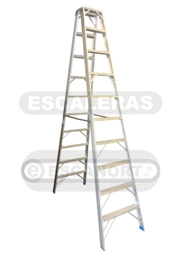 [2090-13] Escalera tijera doble acceso aluminio 136kg 13=3,90m