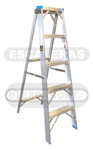 [2080-05] Escalera tijera simple acceso aluminio 136kg 5=1,50m