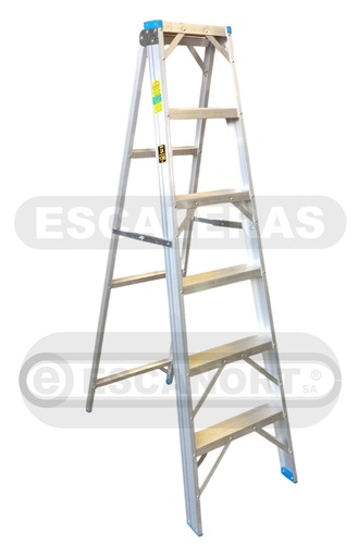 [2080-06] Escalera tijera simple acceso aluminio 136kg 6=1,80m