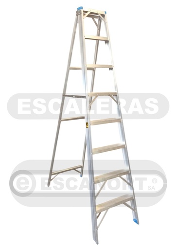 [2080-08] Escalera tijera simple acceso aluminio 136kg 8=2,40m