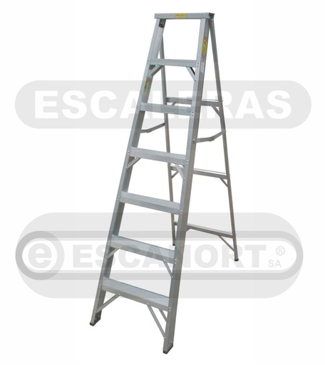 [1602] Escalera tijera simple acceso aluminio 136kg ref. 2=0,60m