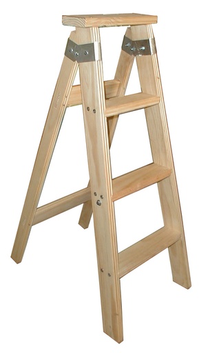 [3010] Escalera tijera simple acceso madera Grandis 10=2,36m